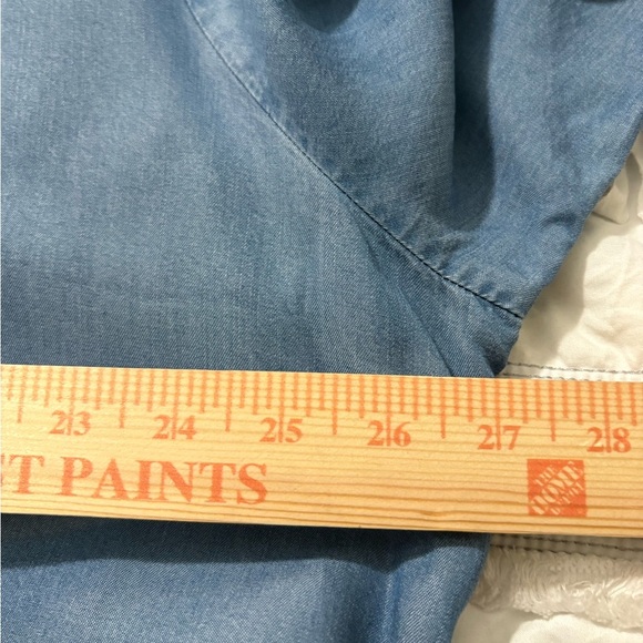 Stella Carakasi Crossroads Tencel Blue Shades Tunic. Asymmetrical Hem, Pockets - Picture 13 of 16